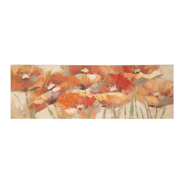 Ručne maľovaný obraz Mauro Ferretti Poppies, 150 × 50 cm