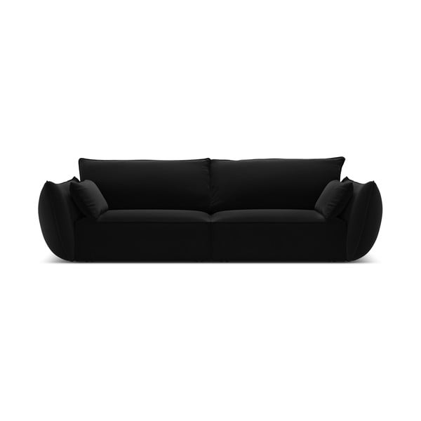Čierna zamatová pohovka 208 cm Vanda – Mazzini Sofas