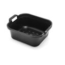 Čierny plastový lavór s dvomi ušami Addis, 39 x 32 x 14 cm