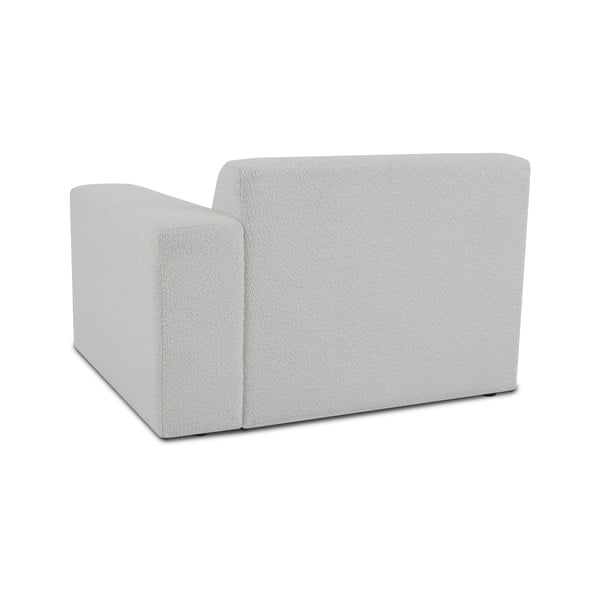 Biely modul pohovky z textílie buklé (pravý roh) Roxy – Scandic-image-2