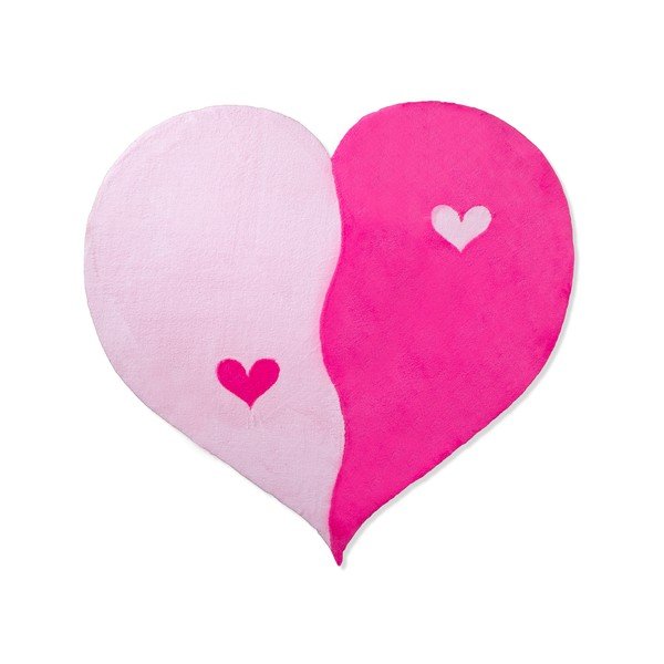 Detský koberec Beybis Pink Heart, 120 cm