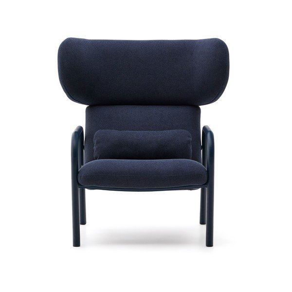 Tmavomodré kreslo Inari – Kave Home-image-2