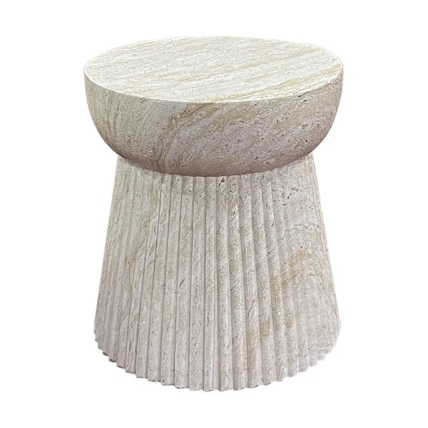 Kamenný okrúhly záhradný stolík ø 37 cm Bonn – House Nordic