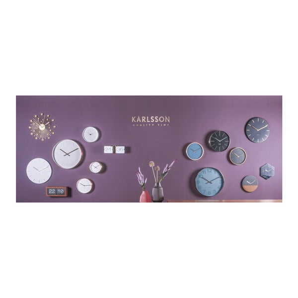 Biele nástenné hodiny Karlsson Charm-image-2