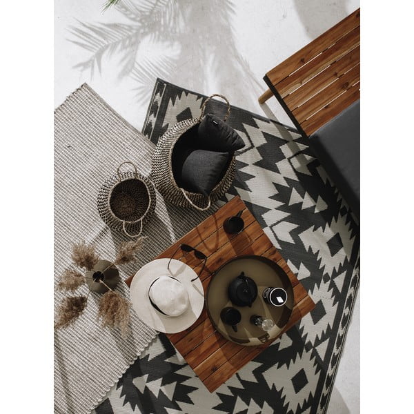 Sivý obojstranný vonkajší koberec z recyklovaného plastu Fab Hab Miramar Gray, 120 x 180 cm-image-4