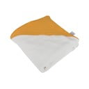 Žltá mušelínová detská osuška s kapucňou 75x75 cm – Bébé Douceur