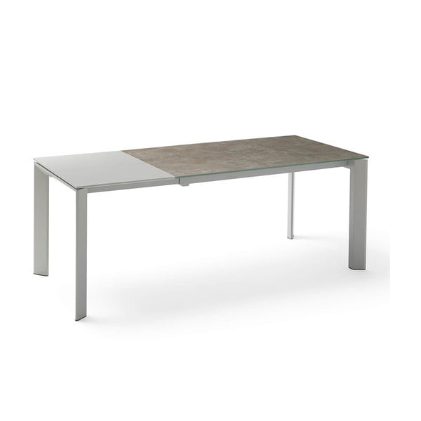 Sivo-hnedý rozkladací jedálenský stôl sømcasa Tamara, dĺžka 160/240 cm