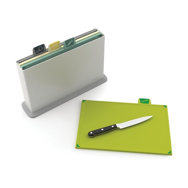 Sada svetlosivého stojana so 4 doskami Joseph Joseph Index Opal, dĺžka 30 cm-image-3