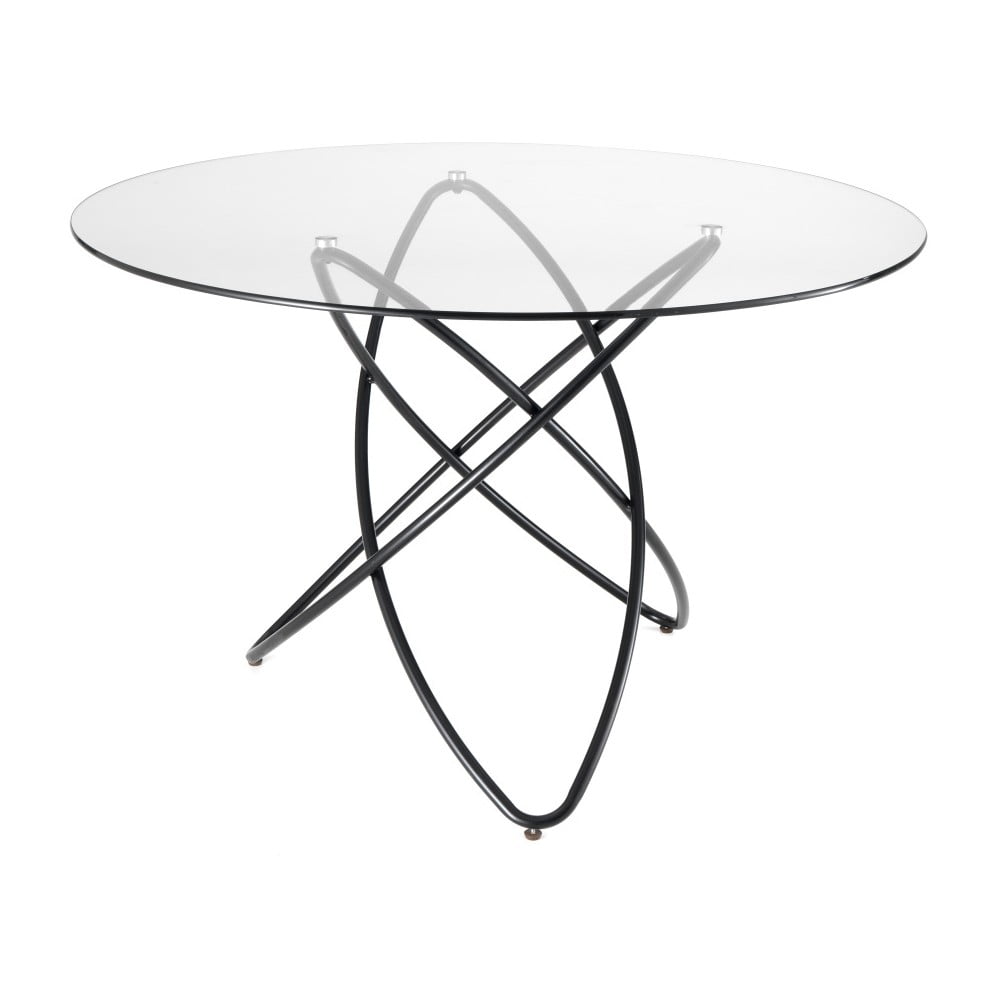 Jedálenský stôl s doskou z tvrdeného skla Tomasucci Hula Hoop, ⌀ 120 cm