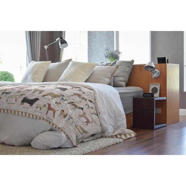 Prikrývka na dvojlôžko 170x240 cm Dog Types – Little Nice Things-image-1