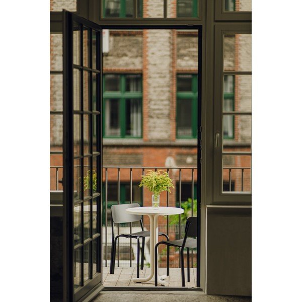 Kovový okrúhly záhradný jedálenský stôl ø 59 cm Nokk – noo.ma-image-4