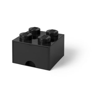 Čierny úložný box štvorec LEGO®