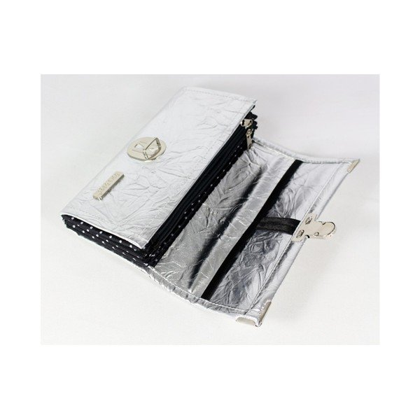 Peňaženka v striebornej farbe Dara bags Purse Big No.761-image-3