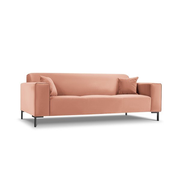 Ružová zamatová pohovka Cosmopolitan Design Siena-image-3