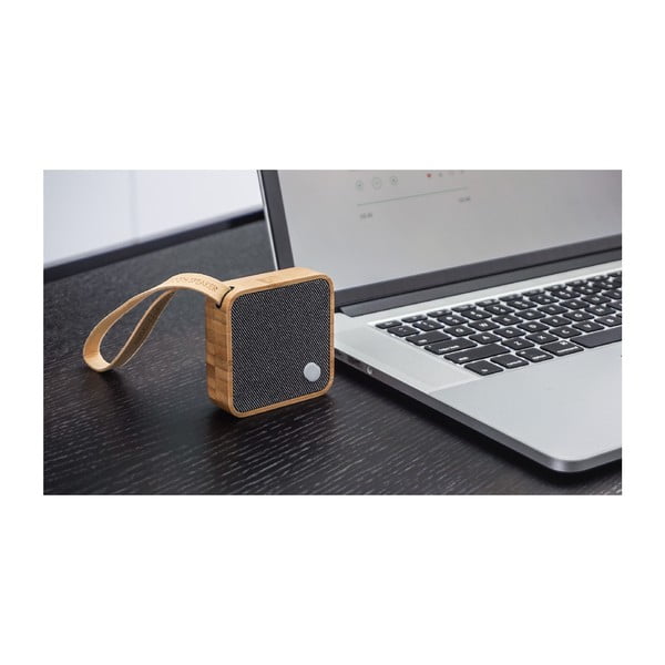 Svetlohnedý bluetooth reproduktor Gingko Square-image-3