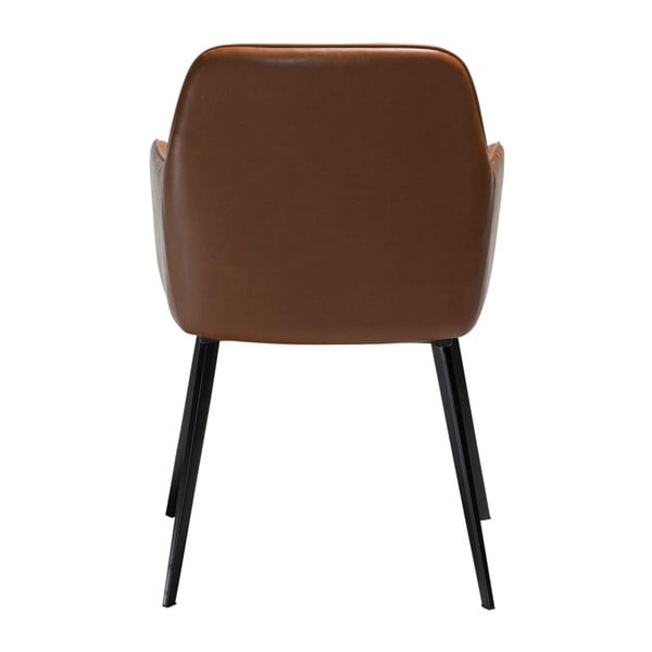 Hnedá koženková stolička DAN-FORM Denmark Embrace Vintage-image-4