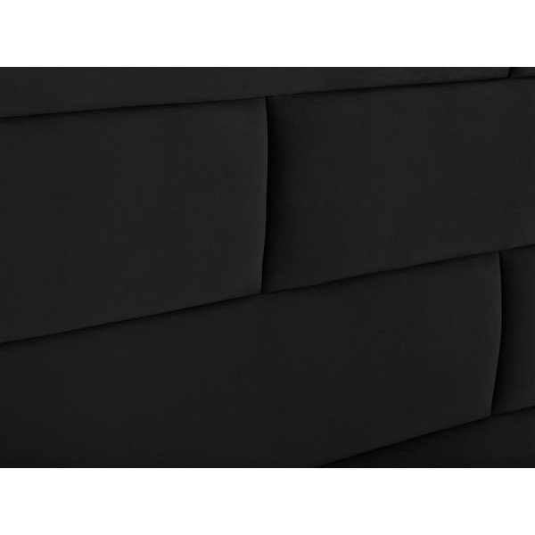 Čierne čelo postele Cosmopolitan Design New York, šírka 140 cm-image-3