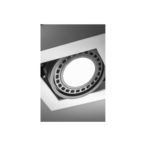 Biele stropné svietidlo s kovovým tienidlom 18,5x18,5 cm Loid – GTV-image-3