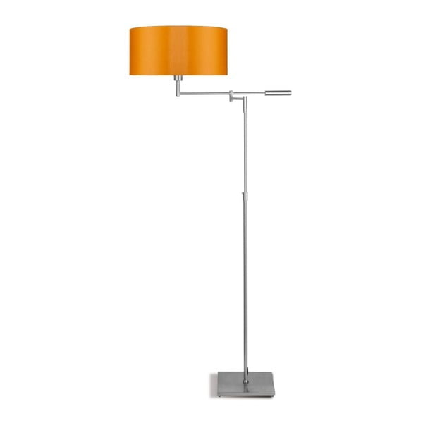 Sivá voľne stojacia lampa s oranžovým tienidlom Citylights Berlin