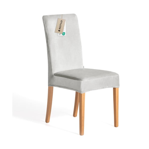 Svetlosivé napínacie poťahy v súprave 4 ks na stoličku 48 cm Sento – Restilo-image-3