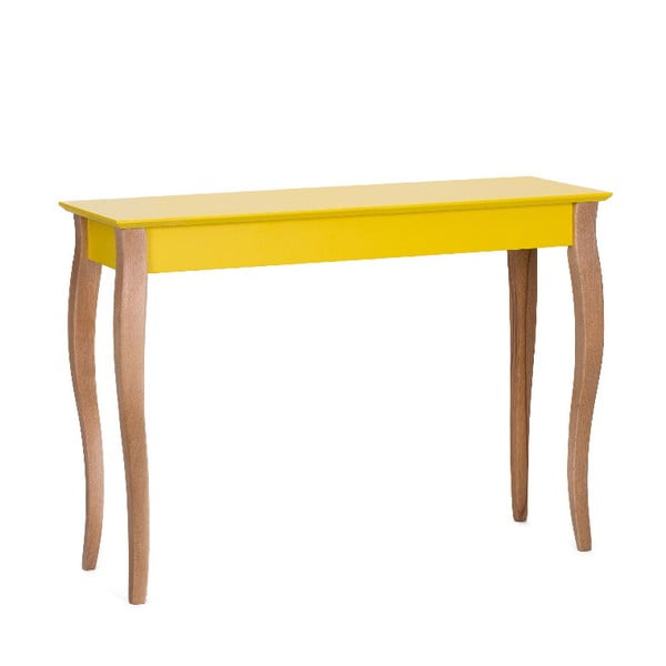 Žltý odkladací konzolový stolík Ragaba Dressing Table, 105 × 74 cm