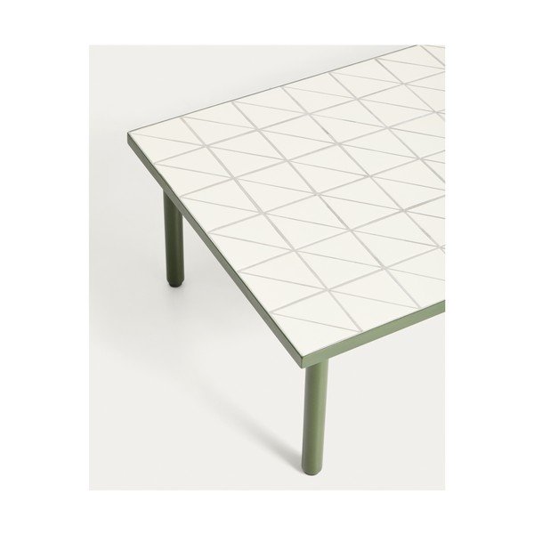 Záhradný konferenčný stolík s keramickou doskou 61x122 cm Maurina – Kave Home-image-4
