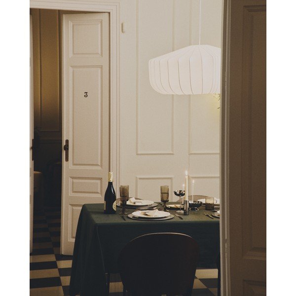 Biele stropné svietidlo s textilným tienidlom ø 76 cm Somar – Kave Home-image-3