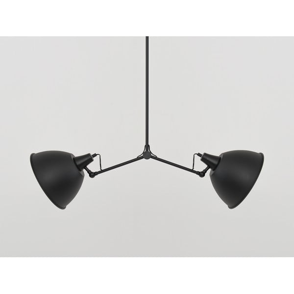 Čierne/v zlatej farbe závesné svietidlo s kovovým tienidlom 104x104 cm Coben - CustomForm-image-2