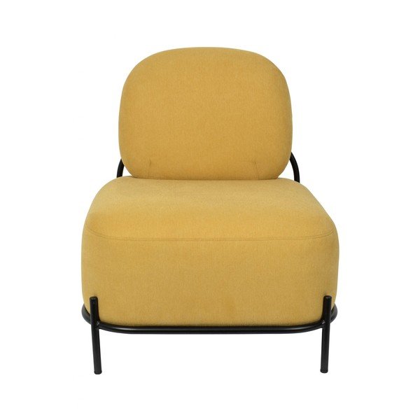 Žlté kreslo White Label Polly-image-2