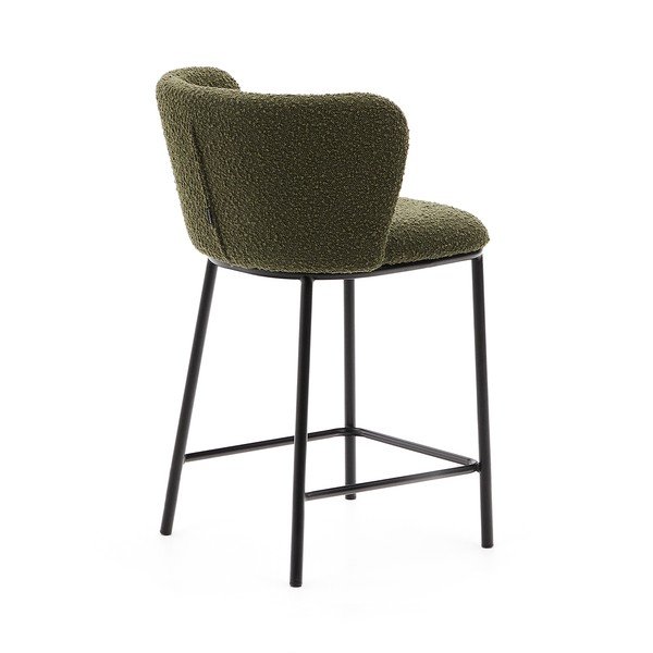 Zelená barová stolička (výška sedadla 65 cm) Ciselia – Kave Home-image-4