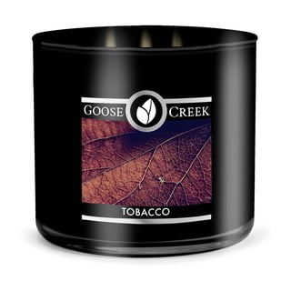 Pánska vonná sviečka v dóze Goose Creek Tobacco, 35 hodín horenia