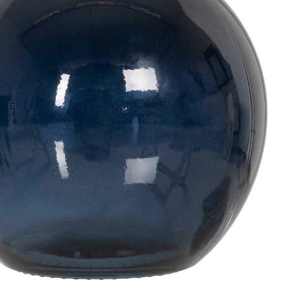 Tmavomodrá ručne vyrobená váza (výška  18 cm) – Ixia-image-1