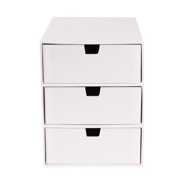 Biely zásuvkový box s 3 zásuvkami Bigso Box of Sweden Ingrid