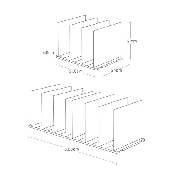 Plastové organizéry do skrine na kabelky v súprave 2 ks Smart – YAMAZAKI-image-3