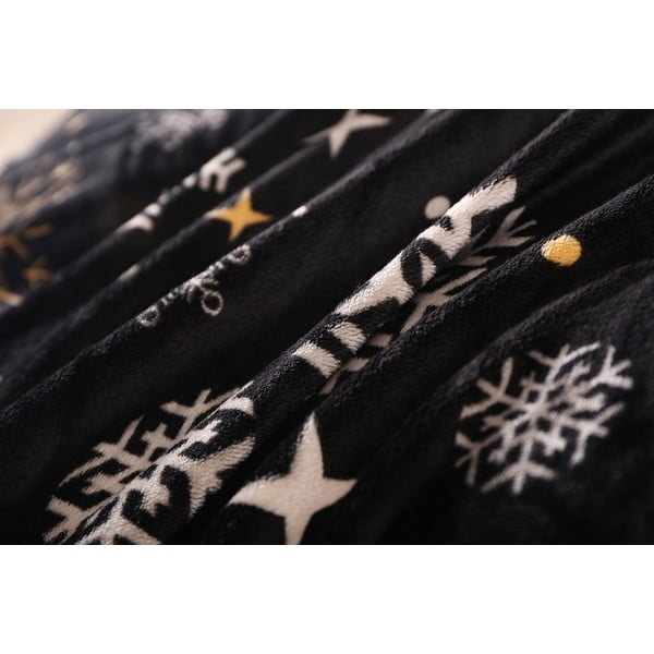 Čierne obliečky na jednolôžko z mikroplyšu 140x200 cm – My House-image-4