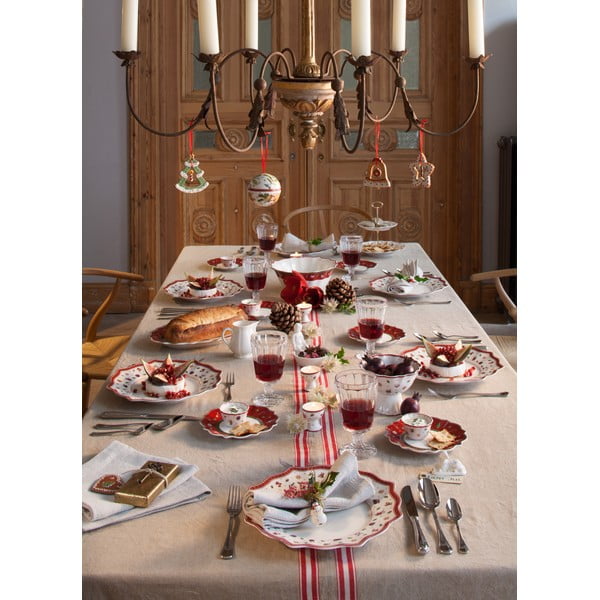 Bielo-červená porcelánová vianočná misa Toy's Delight Villeroy&Boch, ø 19 cm-image-1