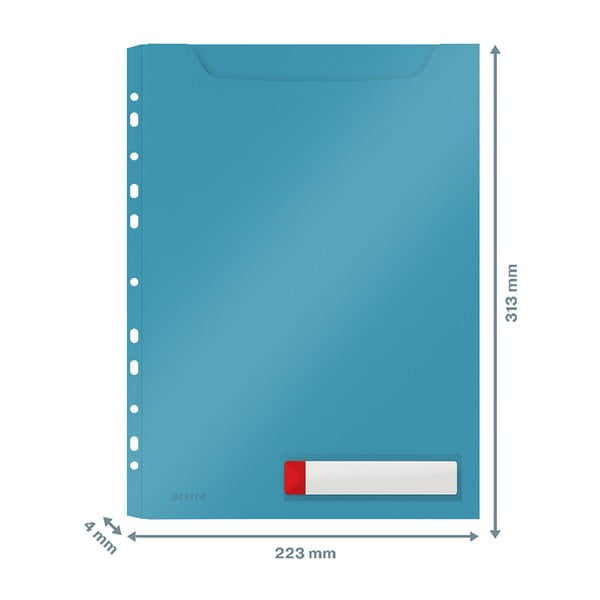 Modré veľkokapacitné kancelárske dosky Leitz Cosy, A4-image-4