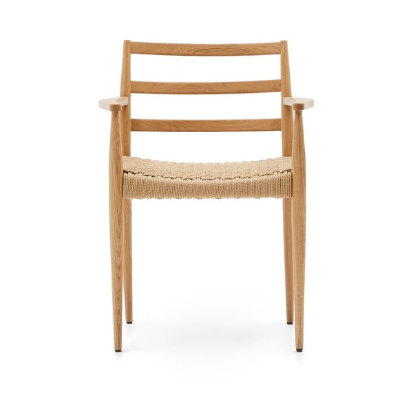 Jedálenská stolička z dubového dreva v prírodnej farbe v súprave 2 ks Analy – Kave Home-image-4