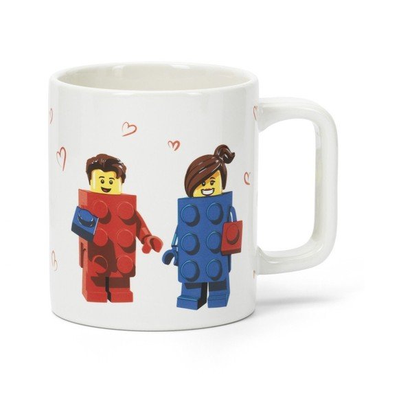 Biely keramický detský hrnček 300 ml Love – LEGO®