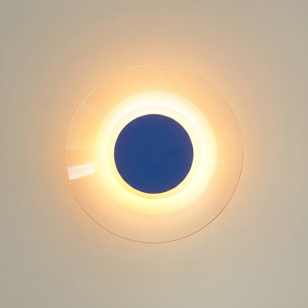 Tmavomodré LED nástenné svietidlo 
z akrylátového skla
 ø 28 cm ASTRO – Thoro-image-3