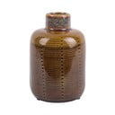 Hnedá keramická váza PT LIVING Bottle, výška 14 cm