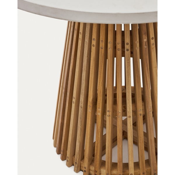 Okrúhly záhradný jedálenský stôl ø 90 cm Alcaufar – Kave Home-image-3