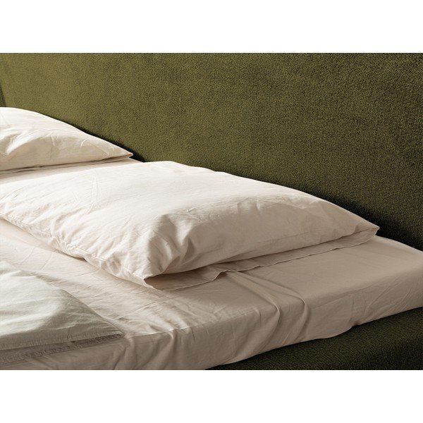 Tmavozelená čalúnená dvojlôžková posteľ s roštom 140x200 cm Makana – Makamii-image-3