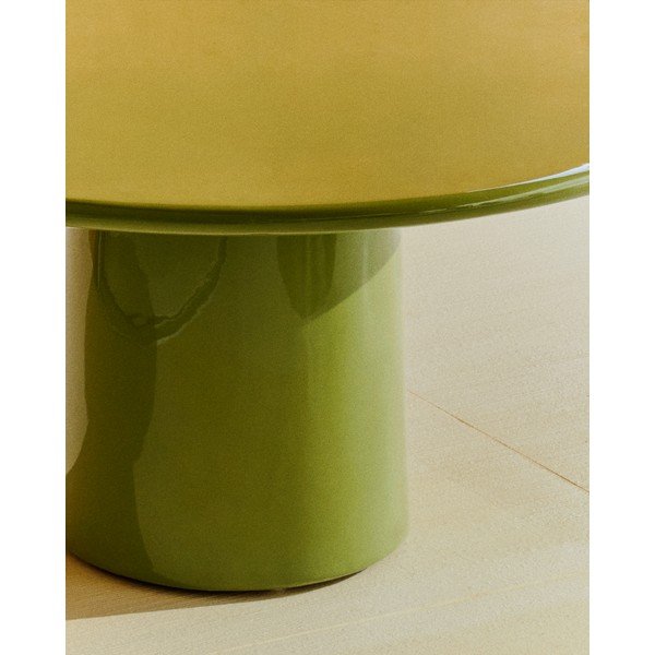 Betónový okrúhly Záhradný konferenčný stolík ø 85 cm Albanella – Kave Home-image-4