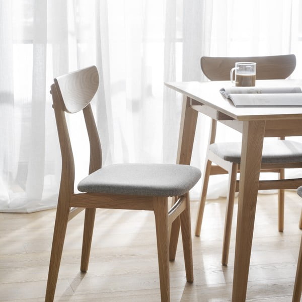 Jedálenské stoličky v súprave 2 ks v prírodnej farbe Rodham - Rowico-image-1
