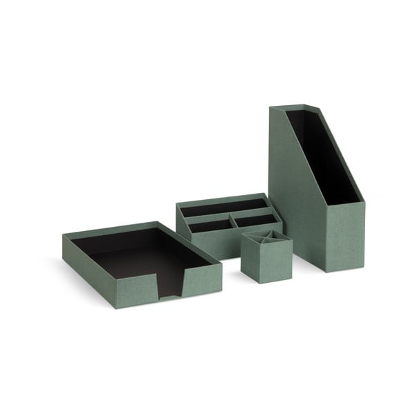 Kartónové organizéry v súprave 4 ks Hugo Canvas Paper Laminate – Bigso