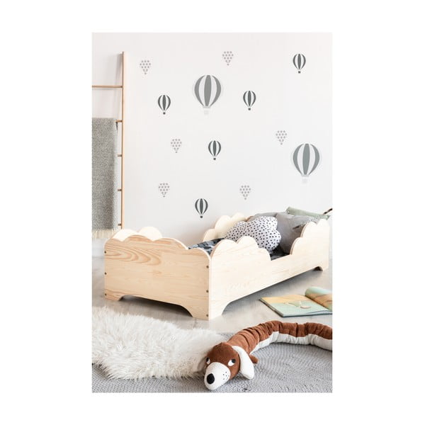 Detská posteľ z borovicového dreva Adeko BOX 10, 80 × 200 cm-image-1