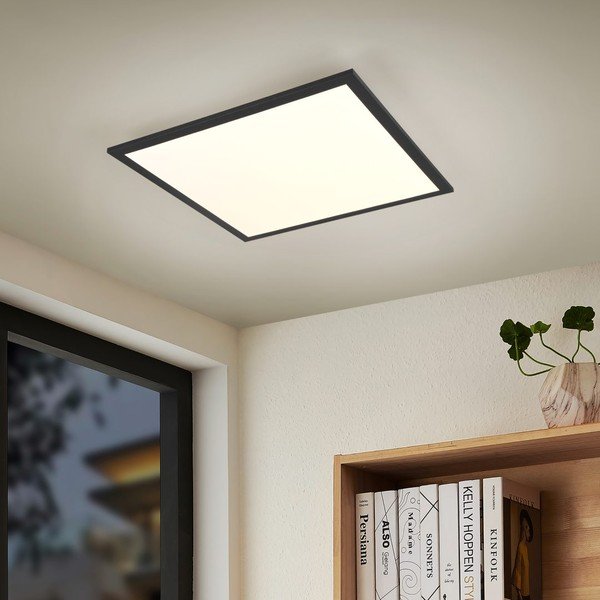 Čierne LED stropné svietidlo 29.5x29.5 cm Beta – Reality-image-4