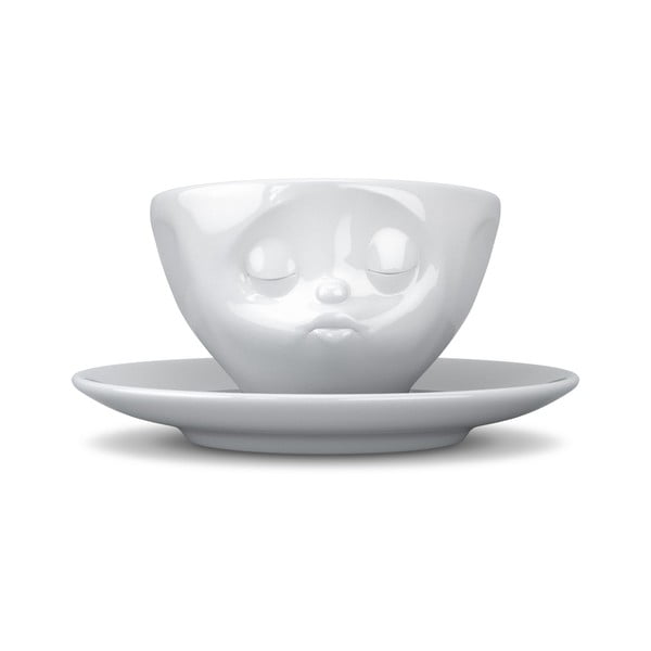 Biela bozkávajúca porcelánová šálka na kávu 58products, objem 200 ml