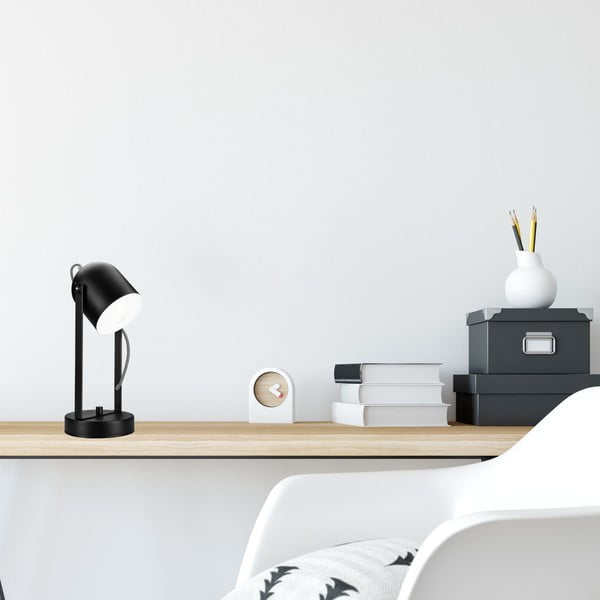 Čierna stolová lampa - LAMKUR-image-1
